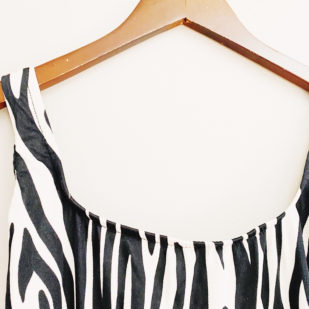 Vintage zebra print bodysuit/swimsuit - Picture 2 of 6